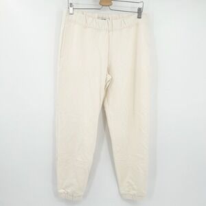 Sympli Womens Cream Joggers Sweatpants Casual Lounge Pants Size M